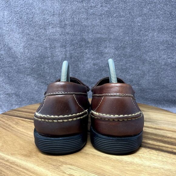 Sperry Top Sider Gold Cup Men's 9 M Brown Woven Loafer Slip On Boat Shoe Loafers - Picture 4 of 9